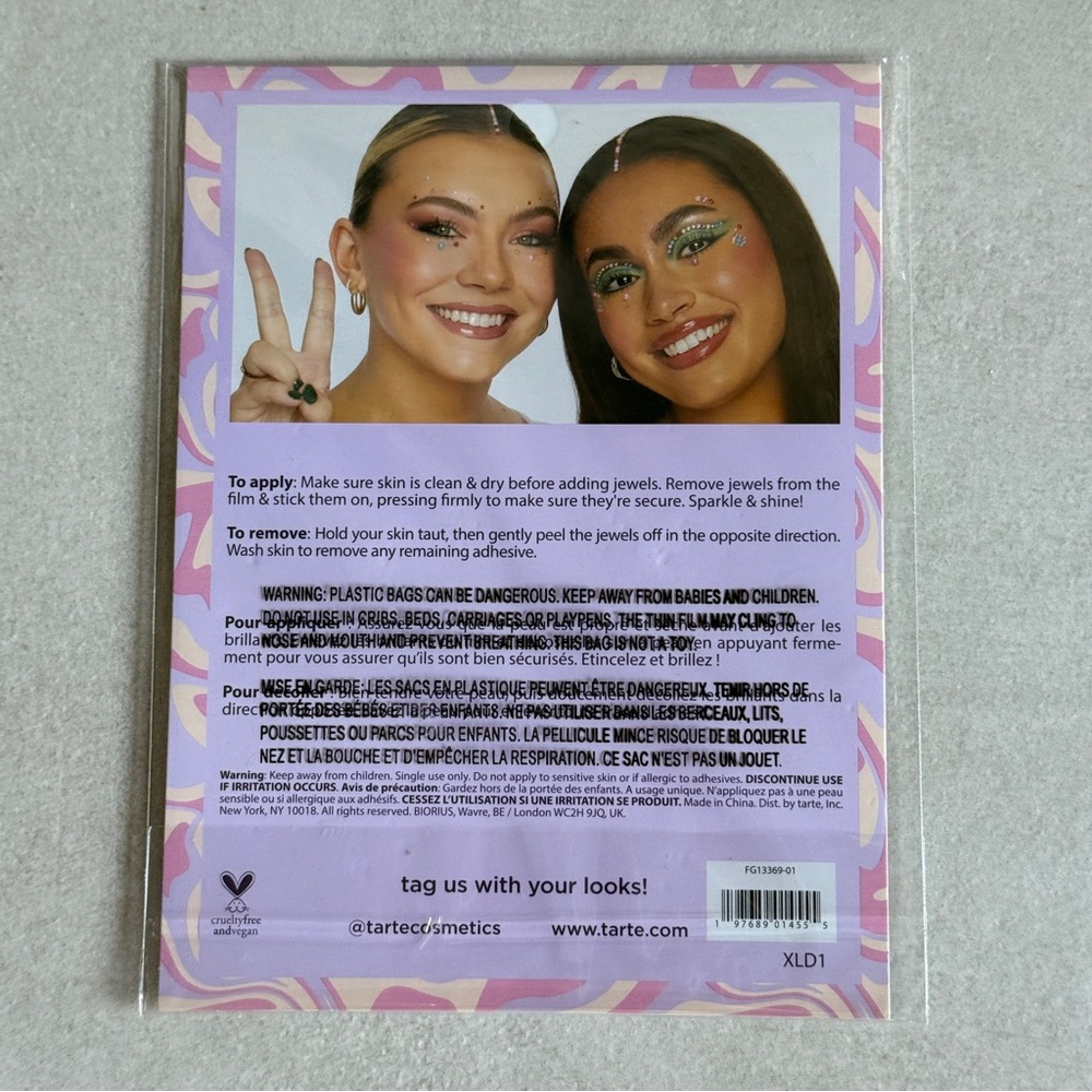 Tarte Festival Szn Jewels Rainbow Gems Face & Body Stickers - Picture 4 of 4